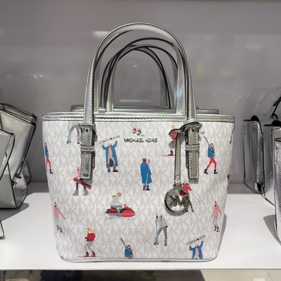 Michael Kors Jet Set Girls XS Convertible Satchel Bright White - Picture 2 of 16